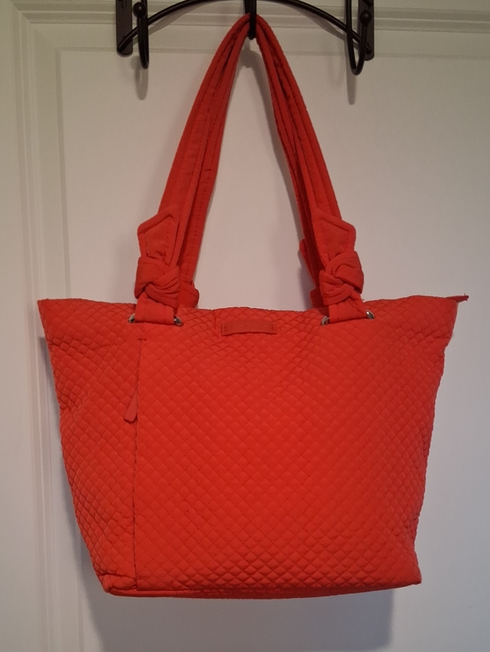 Vera Bradley Quilted Orange Tote Bag - Women's Shoulder Bag